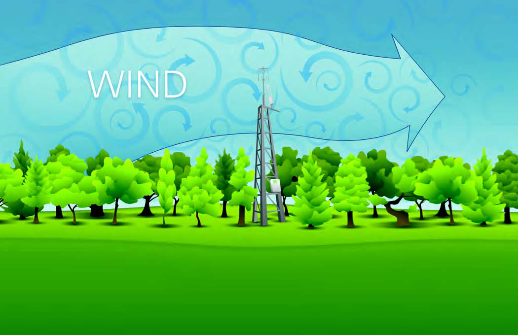Eddy covariance measurements through flux towers