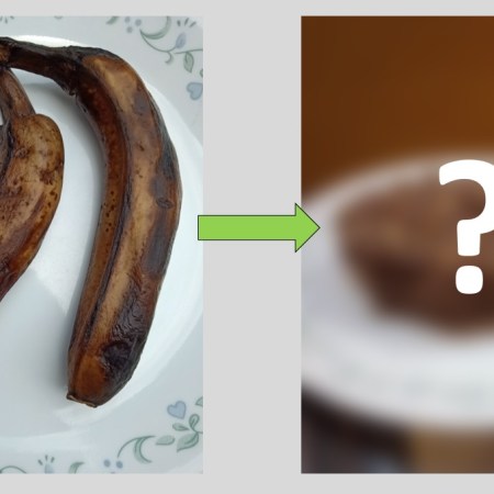 What can overripe bananas be used for?
